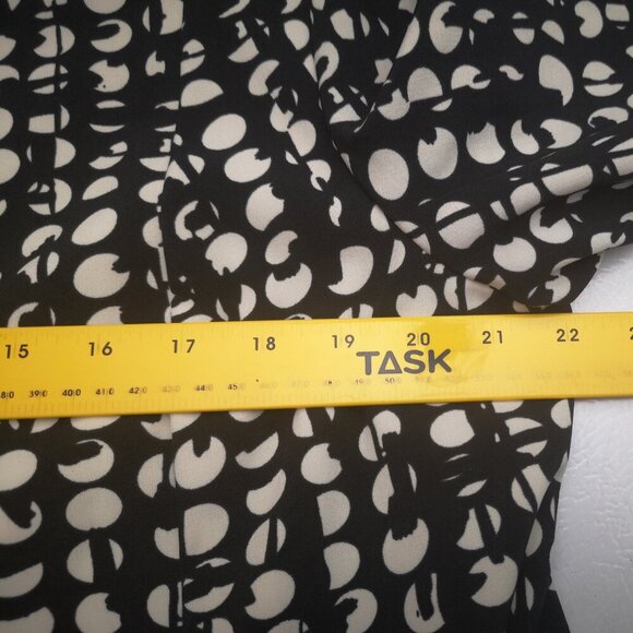 Investments Petites Ladies Size 16P Black & Ivory Pattern Fully Lined Blazer - Picture 7 of 9